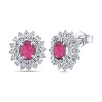 Orecchini Bliss Donna Bl incanto in Oro bianco Rubino 20111563